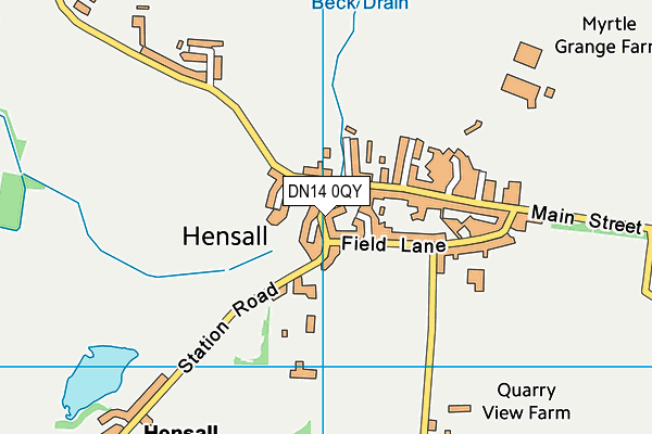 DN14 0QY map - OS VectorMap District (Ordnance Survey) DN14 0QY map - OS VectorMap District (Ordnance Survey)