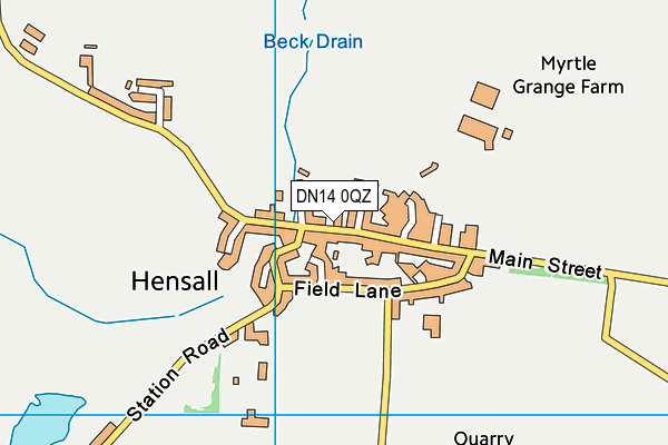 DN14 0QZ map - OS VectorMap District (Ordnance Survey) DN14 0QZ map - OS VectorMap District (Ordnance Survey)