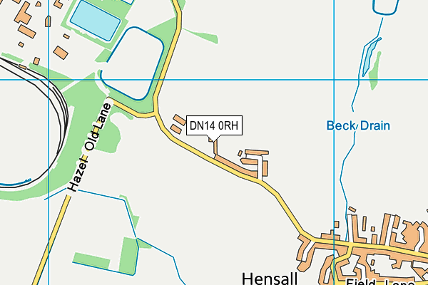 DN14 0RH map - OS VectorMap District (Ordnance Survey) DN14 0RH map - OS VectorMap District (Ordnance Survey)