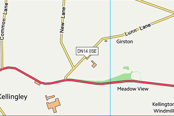 DN14 0SE map - OS VectorMap District (Ordnance Survey) DN14 0SE map - OS VectorMap District (Ordnance Survey)