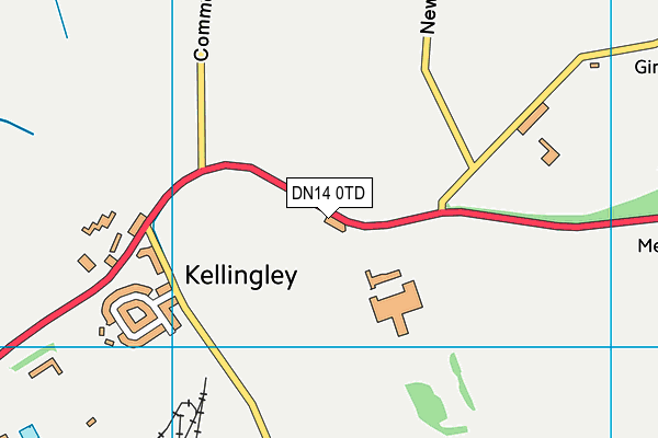 DN14 0TD map - OS VectorMap District (Ordnance Survey) DN14 0TD map - OS VectorMap District (Ordnance Survey)