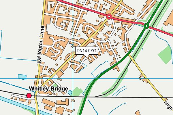 DN14 0YG map - OS VectorMap District (Ordnance Survey) DN14 0YG map - OS VectorMap District (Ordnance Survey)