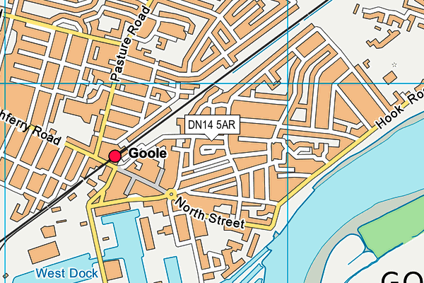 DN14 5AR map - OS VectorMap District (Ordnance Survey) DN14 5AR map - OS VectorMap District (Ordnance Survey)