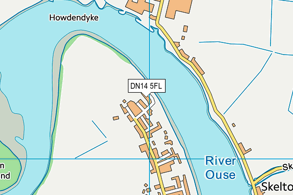 DN14 5FL map - OS VectorMap District (Ordnance Survey) DN14 5FL map - OS VectorMap District (Ordnance Survey)