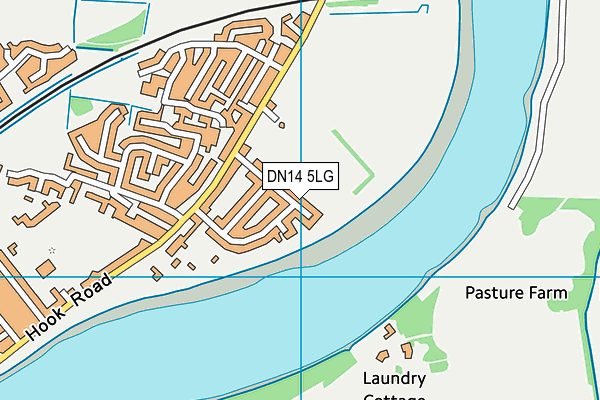 DN14 5LG map - OS VectorMap District (Ordnance Survey) DN14 5LG map - OS VectorMap District (Ordnance Survey)