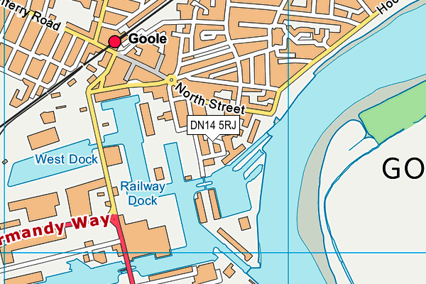 DN14 5RJ map - OS VectorMap District (Ordnance Survey) DN14 5RJ map - OS VectorMap District (Ordnance Survey)