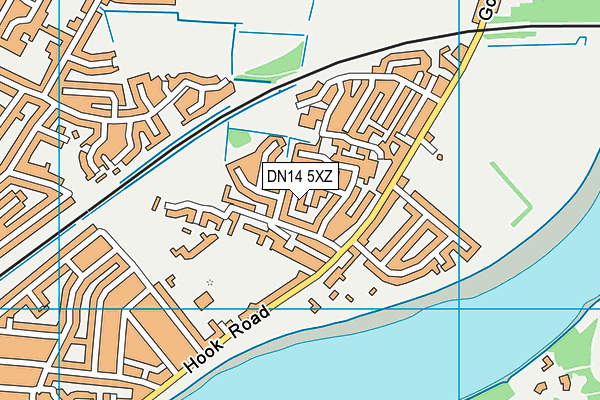 DN14 5XZ map - OS VectorMap District (Ordnance Survey) DN14 5XZ map - OS VectorMap District (Ordnance Survey)