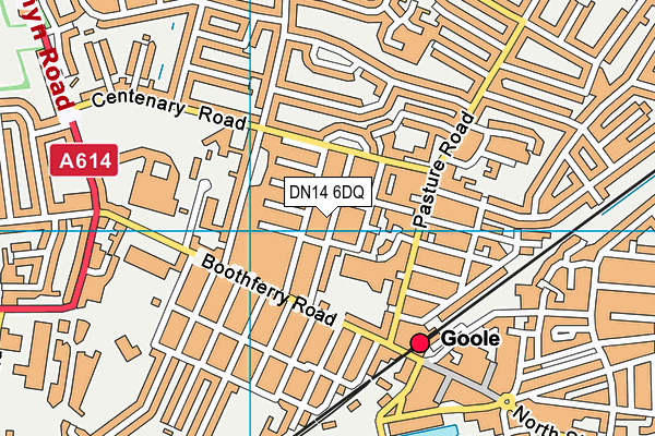 DN14 6DQ map - OS VectorMap District (Ordnance Survey) DN14 6DQ map - OS VectorMap District (Ordnance Survey)