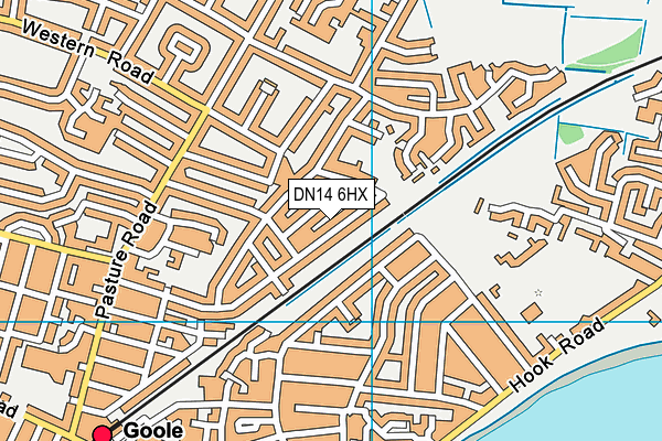 DN14 6HX map - OS VectorMap District (Ordnance Survey) DN14 6HX map - OS VectorMap District (Ordnance Survey)