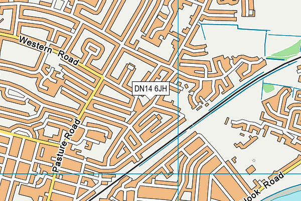 DN14 6JH map - OS VectorMap District (Ordnance Survey) DN14 6JH map - OS VectorMap District (Ordnance Survey)
