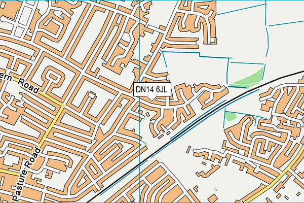 DN14 6JL map - OS VectorMap District (Ordnance Survey) DN14 6JL map - OS VectorMap District (Ordnance Survey)
