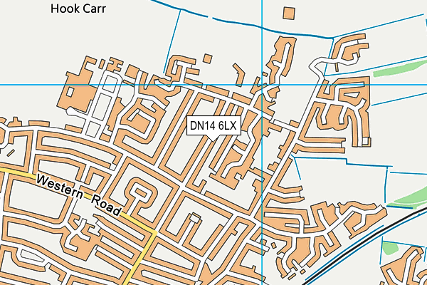 DN14 6LX map - OS VectorMap District (Ordnance Survey) DN14 6LX map - OS VectorMap District (Ordnance Survey)