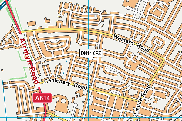 DN14 6PZ map - OS VectorMap District (Ordnance Survey) DN14 6PZ map - OS VectorMap District (Ordnance Survey)