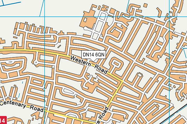 DN14 6QN map - OS VectorMap District (Ordnance Survey) DN14 6QN map - OS VectorMap District (Ordnance Survey)