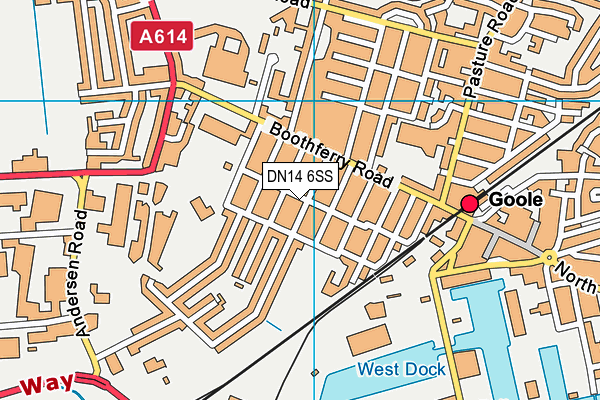 DN14 6SS map - OS VectorMap District (Ordnance Survey) DN14 6SS map - OS VectorMap District (Ordnance Survey)