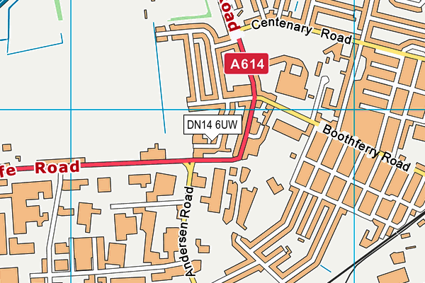 DN14 6UW map - OS VectorMap District (Ordnance Survey) DN14 6UW map - OS VectorMap District (Ordnance Survey)
