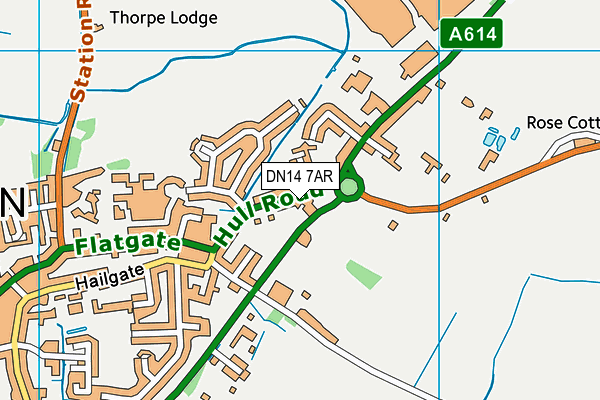 DN14 7AR map - OS VectorMap District (Ordnance Survey) DN14 7AR map - OS VectorMap District (Ordnance Survey)