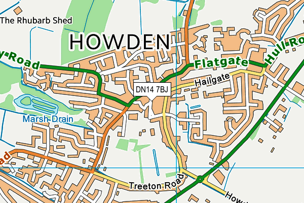 DN14 7BJ map - OS VectorMap District (Ordnance Survey) DN14 7BJ map - OS VectorMap District (Ordnance Survey)