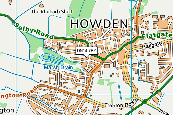 DN14 7BZ map - OS VectorMap District (Ordnance Survey) DN14 7BZ map - OS VectorMap District (Ordnance Survey)