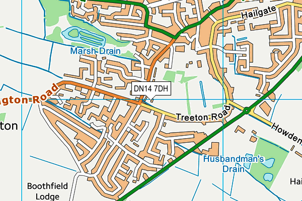 DN14 7DH map - OS VectorMap District (Ordnance Survey) DN14 7DH map - OS VectorMap District (Ordnance Survey)