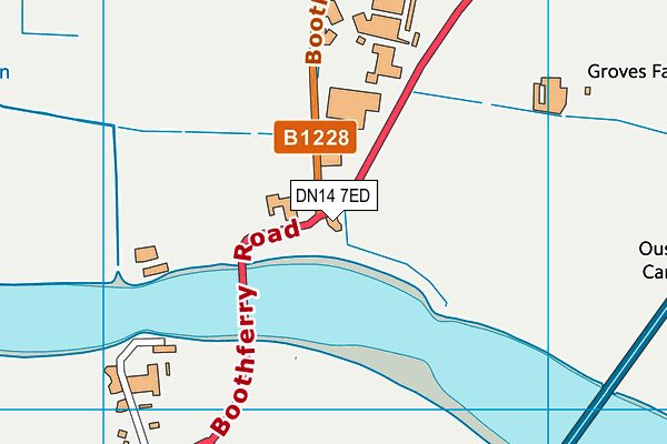 DN14 7ED map - OS VectorMap District (Ordnance Survey) DN14 7ED map - OS VectorMap District (Ordnance Survey)