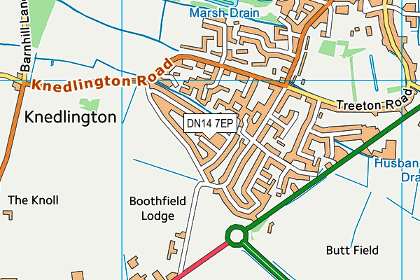 DN14 7EP map - OS VectorMap District (Ordnance Survey) DN14 7EP map - OS VectorMap District (Ordnance Survey)