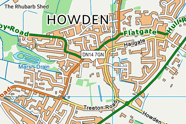 DN14 7GN map - OS VectorMap District (Ordnance Survey) DN14 7GN map - OS VectorMap District (Ordnance Survey)
