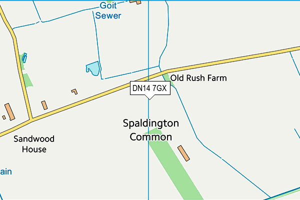 DN14 7GX map - OS VectorMap District (Ordnance Survey) DN14 7GX map - OS VectorMap District (Ordnance Survey)