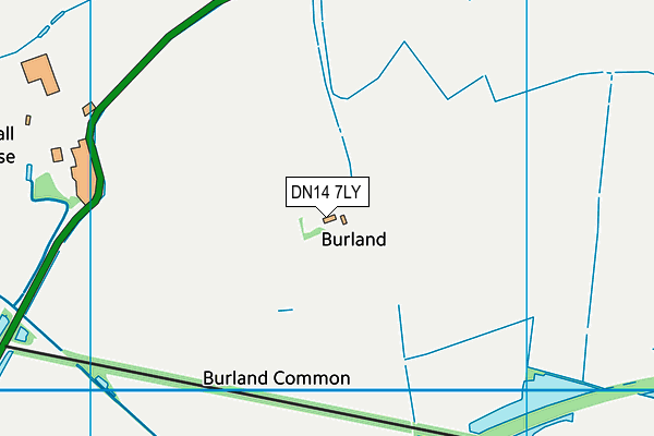DN14 7LY map - OS VectorMap District (Ordnance Survey) DN14 7LY map - OS VectorMap District (Ordnance Survey)