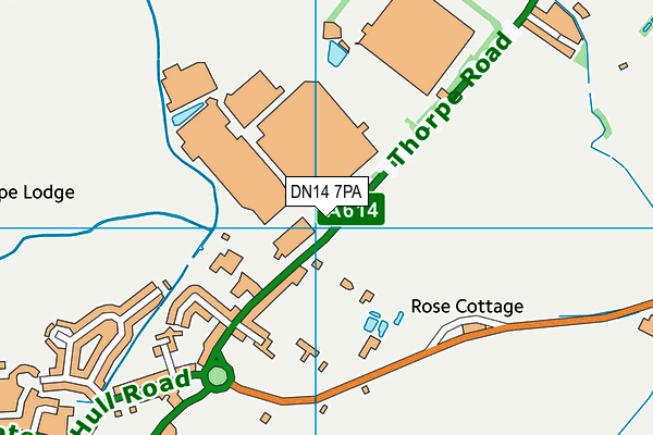DN14 7PA map - OS VectorMap District (Ordnance Survey) DN14 7PA map - OS VectorMap District (Ordnance Survey)