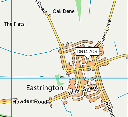 DN14 7QR map - OS VectorMap District (Ordnance Survey)