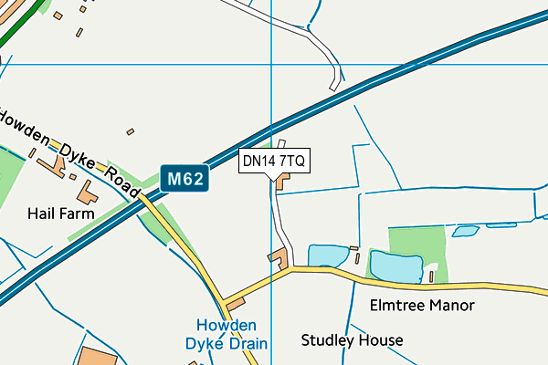 DN14 7TQ map - OS VectorMap District (Ordnance Survey) DN14 7TQ map - OS VectorMap District (Ordnance Survey)