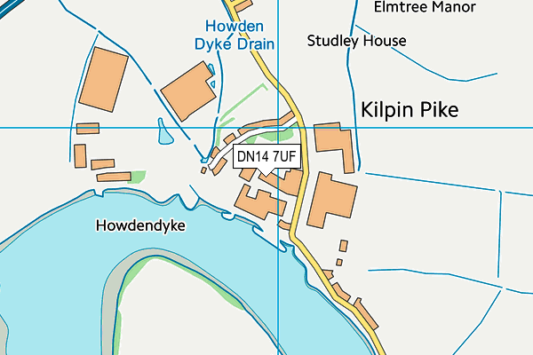 DN14 7UF map - OS VectorMap District (Ordnance Survey) DN14 7UF map - OS VectorMap District (Ordnance Survey)