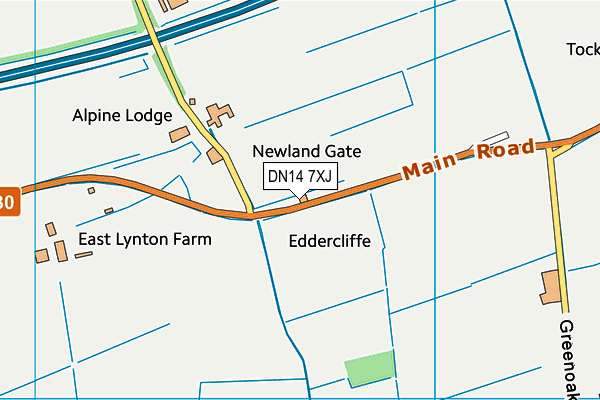 DN14 7XJ map - OS VectorMap District (Ordnance Survey) DN14 7XJ map - OS VectorMap District (Ordnance Survey)