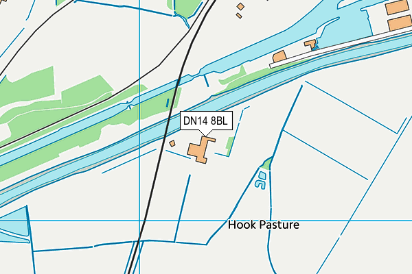 DN14 8BL map - OS VectorMap District (Ordnance Survey) DN14 8BL map - OS VectorMap District (Ordnance Survey)