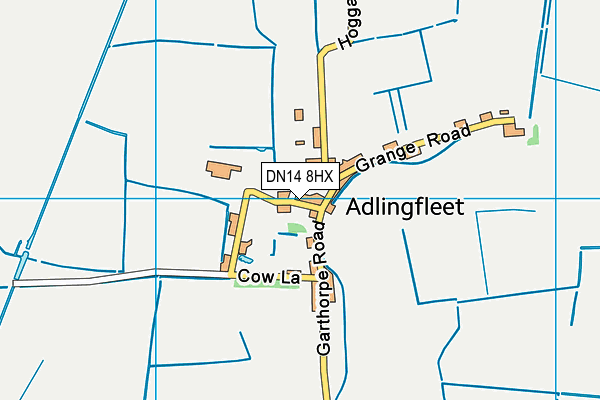DN14 8HX map - OS VectorMap District (Ordnance Survey) DN14 8HX map - OS VectorMap District (Ordnance Survey)