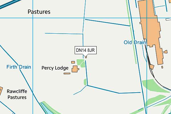 DN14 8JR map - OS VectorMap District (Ordnance Survey) DN14 8JR map - OS VectorMap District (Ordnance Survey)