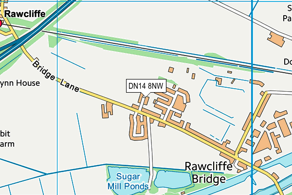 DN14 8NW map - OS VectorMap District (Ordnance Survey) DN14 8NW map - OS VectorMap District (Ordnance Survey)