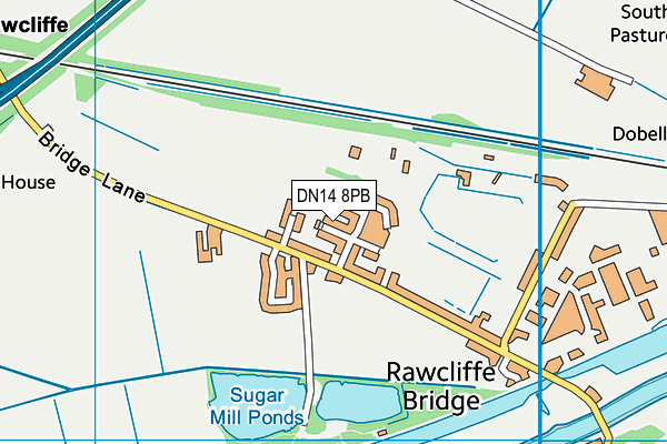 DN14 8PB map - OS VectorMap District (Ordnance Survey) DN14 8PB map - OS VectorMap District (Ordnance Survey)