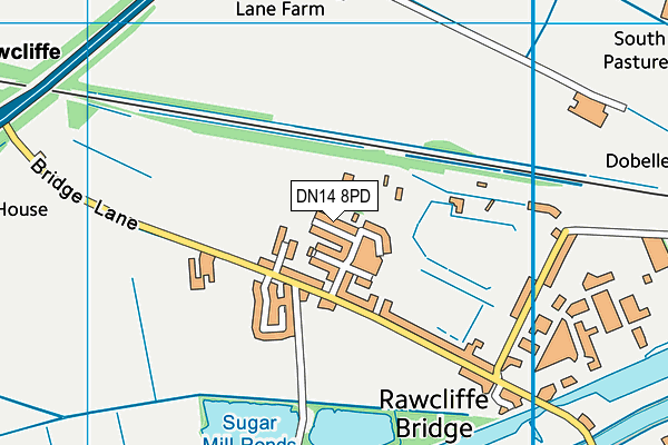 DN14 8PD map - OS VectorMap District (Ordnance Survey) DN14 8PD map - OS VectorMap District (Ordnance Survey)