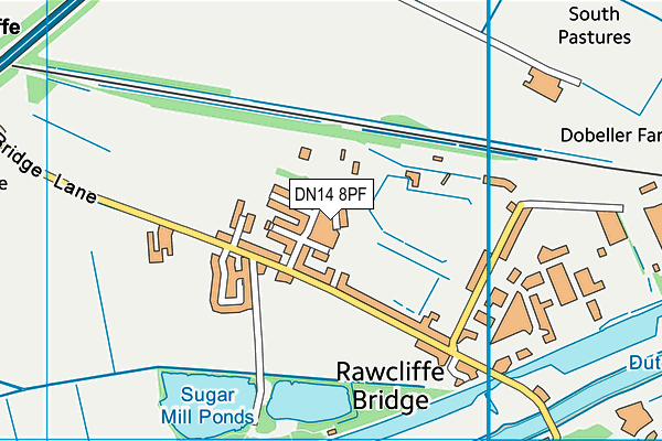 DN14 8PF map - OS VectorMap District (Ordnance Survey) DN14 8PF map - OS VectorMap District (Ordnance Survey)