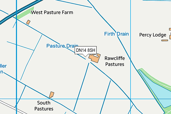 DN14 8SH map - OS VectorMap District (Ordnance Survey) DN14 8SH map - OS VectorMap District (Ordnance Survey)