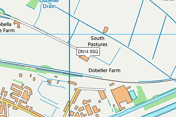 DN14 8SQ map - OS VectorMap District (Ordnance Survey) DN14 8SQ map - OS VectorMap District (Ordnance Survey)