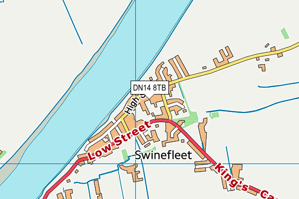 DN14 8TB map - OS VectorMap District (Ordnance Survey) DN14 8TB map - OS VectorMap District (Ordnance Survey)