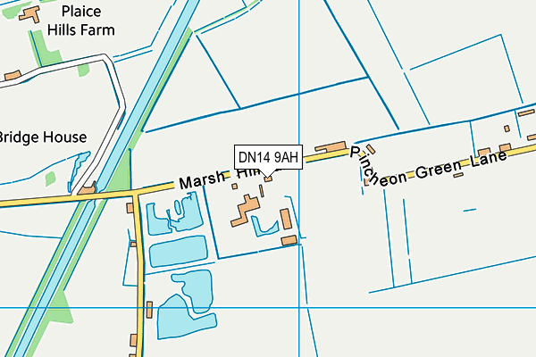 DN14 9AH map - OS VectorMap District (Ordnance Survey) DN14 9AH map - OS VectorMap District (Ordnance Survey)