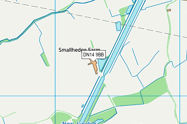 DN14 9BB map - OS VectorMap District (Ordnance Survey) DN14 9BB map - OS VectorMap District (Ordnance Survey)