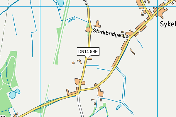 DN14 9BE map - OS VectorMap District (Ordnance Survey) DN14 9BE map - OS VectorMap District (Ordnance Survey)