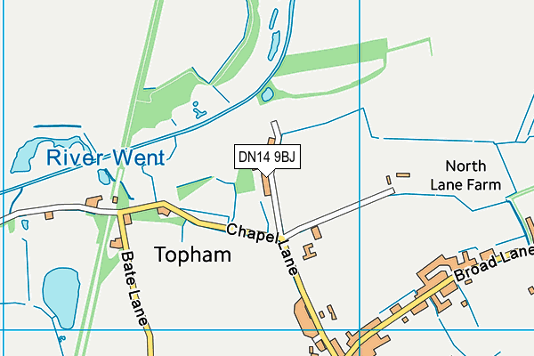 DN14 9BJ map - OS VectorMap District (Ordnance Survey) DN14 9BJ map - OS VectorMap District (Ordnance Survey)