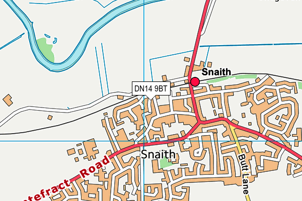 DN14 9BT map - OS VectorMap District (Ordnance Survey) DN14 9BT map - OS VectorMap District (Ordnance Survey)