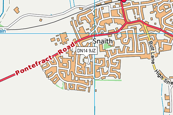 DN14 9JZ map - OS VectorMap District (Ordnance Survey) DN14 9JZ map - OS VectorMap District (Ordnance Survey)